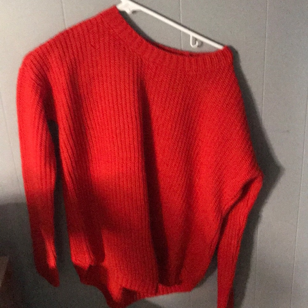 A red sweater